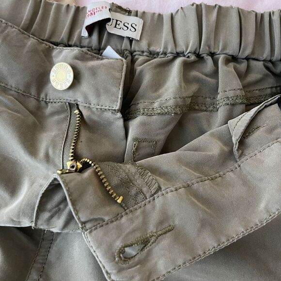Guess Pants Women's Medium Olive Green Cargo Pockets Casual - Picture 11 of 16